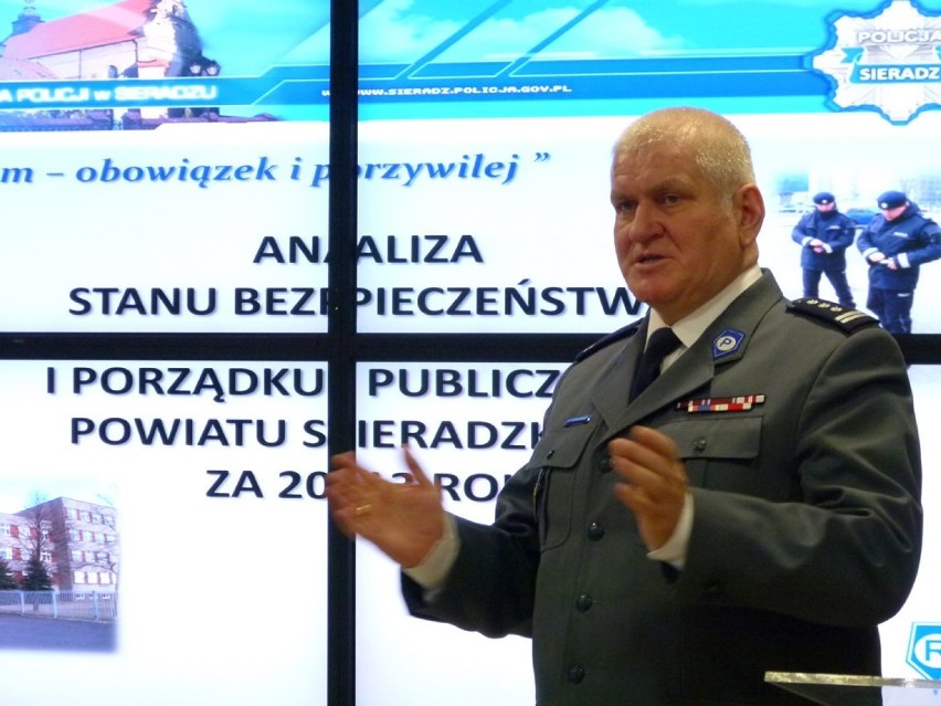 Sieradzka policja podsumowała miniony rok