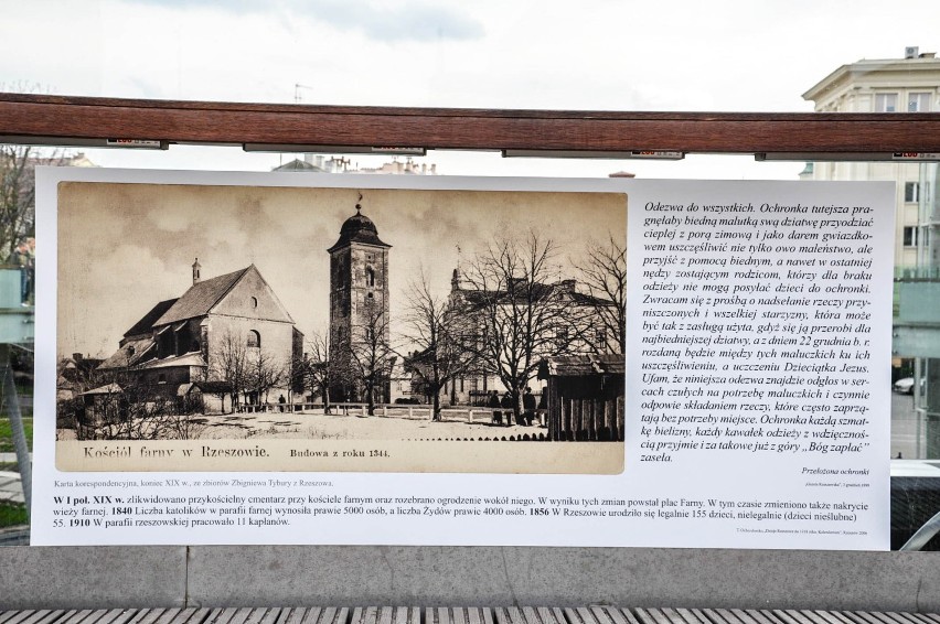 "Dawniej w Rzeszowie" - fotorgrafia miasta na okrągłej kładce