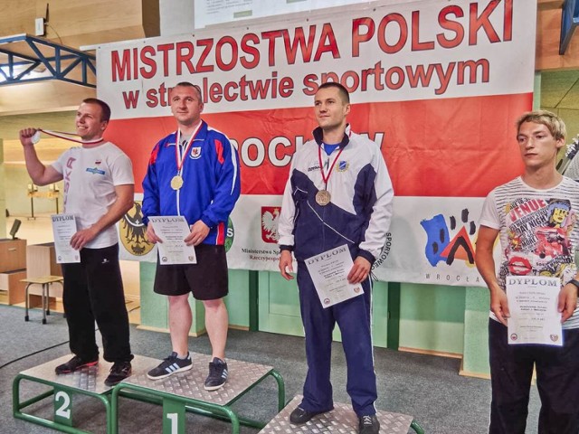Wiesław Krzak na podium