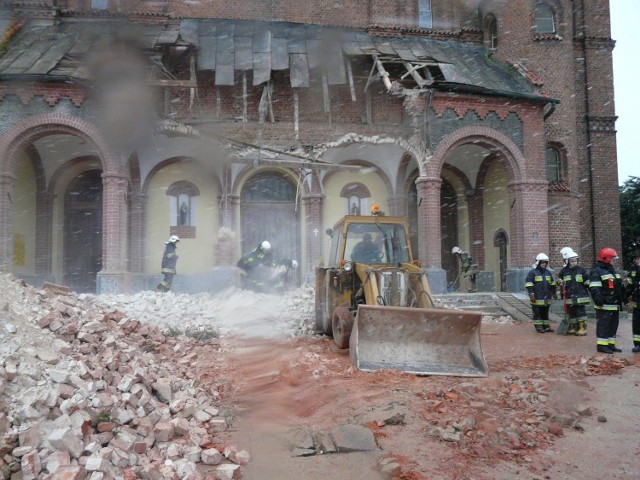 Tak wyglądał kościół po katastrofie