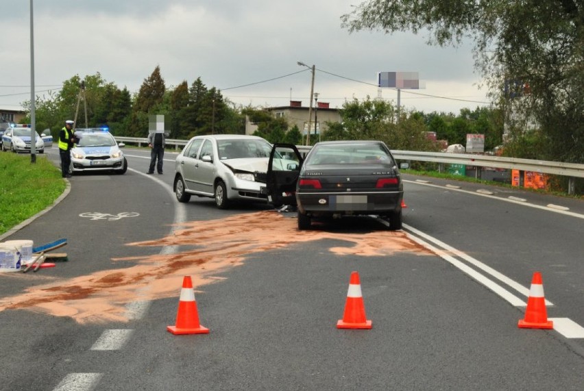 Wypadek w Jastrzębiu: czołowe zderzenie pojazdów