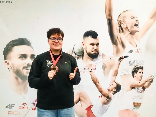 Alicja Dudkiewicz zdobyła brązowy medal Mistrzostw Polski w pchnięciu kulą
