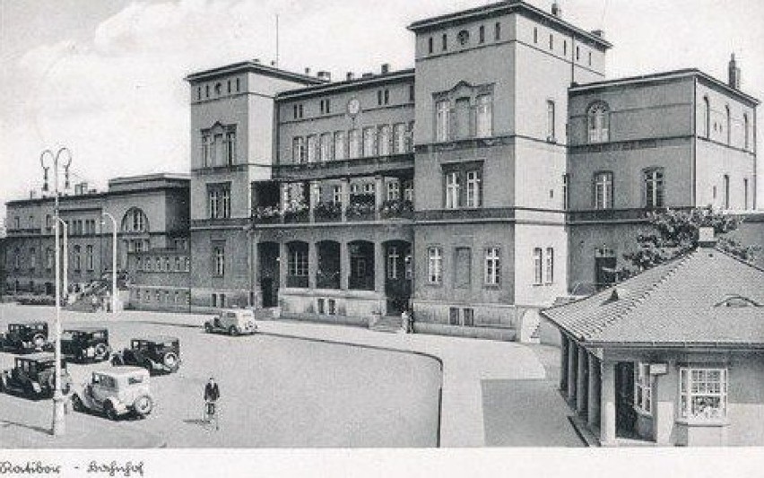 Dworzec PKP w Raciborzu na początku XX w.