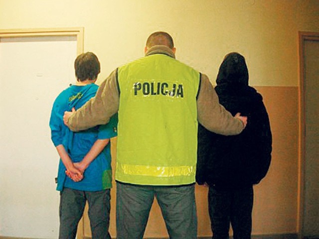 Nastoletni przestępcy przyznali się do winy. fot. policja