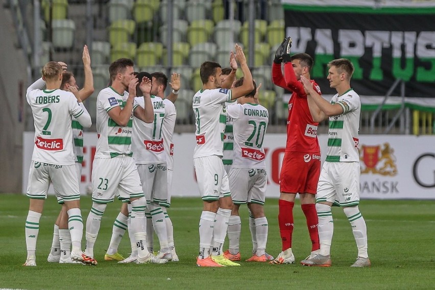 Śląsk Wrocław - Lechia Gdańsk. Zaskakujący skład biało-zielonych w meczu o czwarte miejsce! 19.07.2020 r. Powrót i debiutant [galeria]