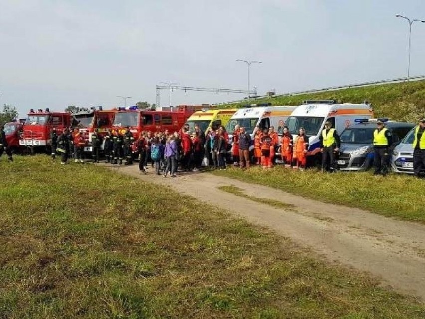 Ćwiczenia służb ratunkowych w Wejherowie