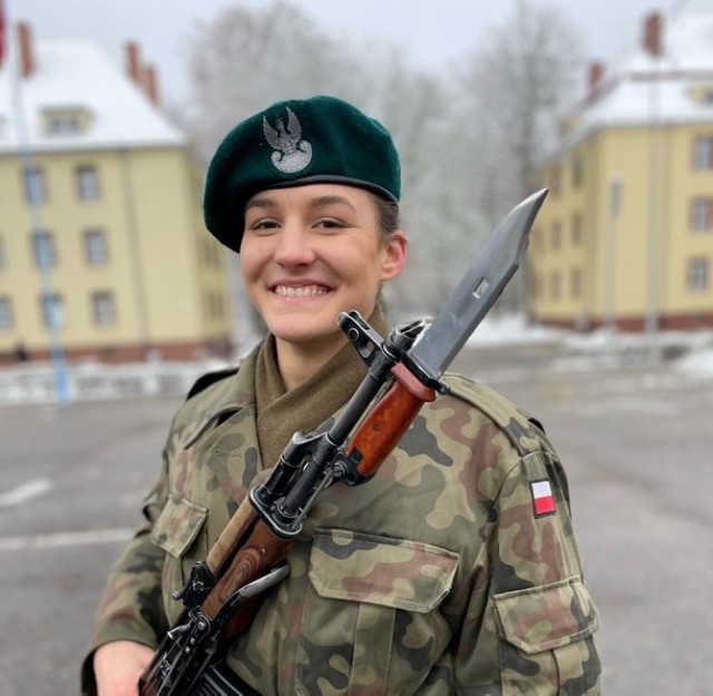 Kasia Sobierajska w grudniu została kandydatką na żołnierza Wojska Polskiego