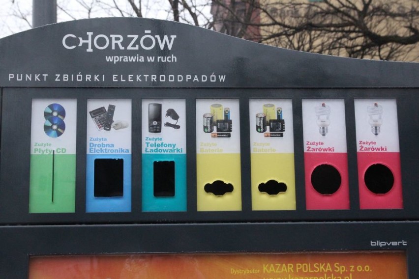 Na rynku w Chorzowie stanęły pojemniki na zużyte baterie