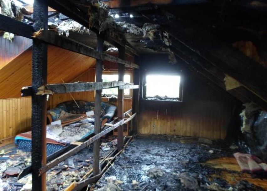Pożar w Radkowie. Spłonął dom