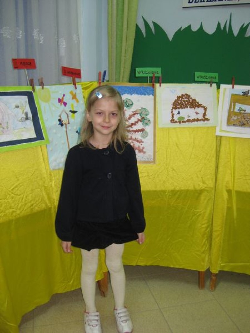 Amelka w konkursie plastycznym "Ptasia gospoda w moim przedszkolu"
