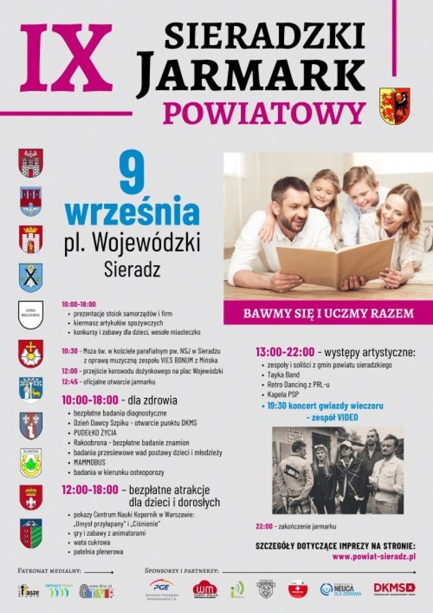 IX Sieradzki Jarmark Powiatowy [PROGRAM, Zamknięte parkingi]