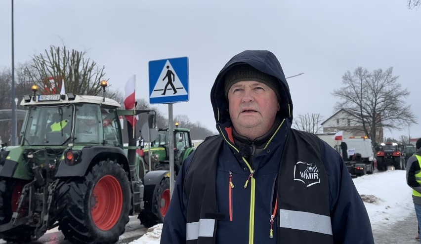 Protest rolników w Olecku