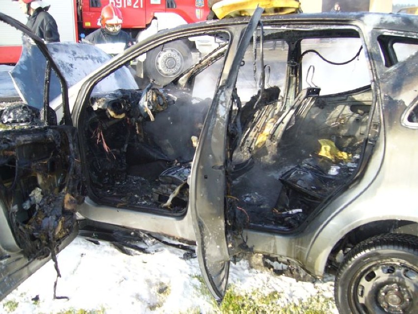 Pożary Żory 2015: Mercedes poszedł z dymem. Straty to 14...