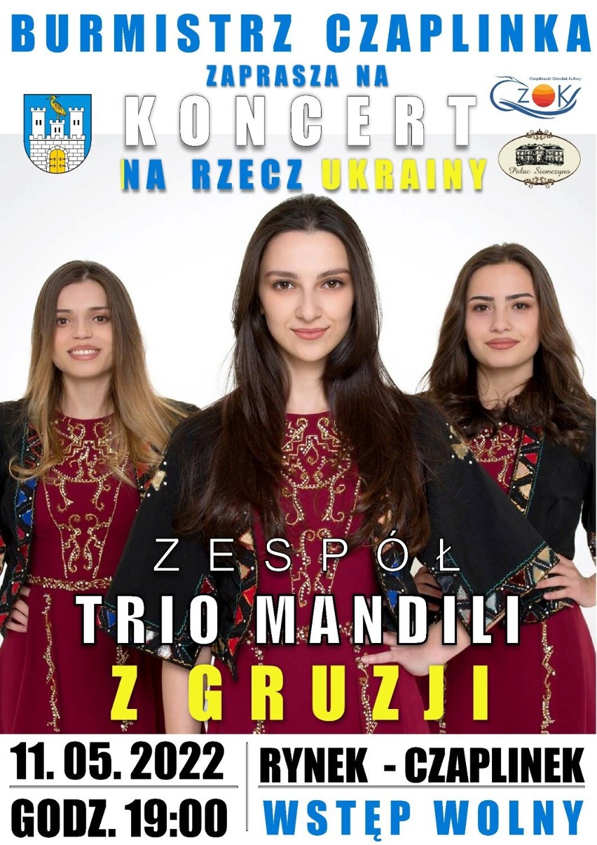 Gruzińskie trio Mandili zagra w Czaplinku. Dla Ukrainy 