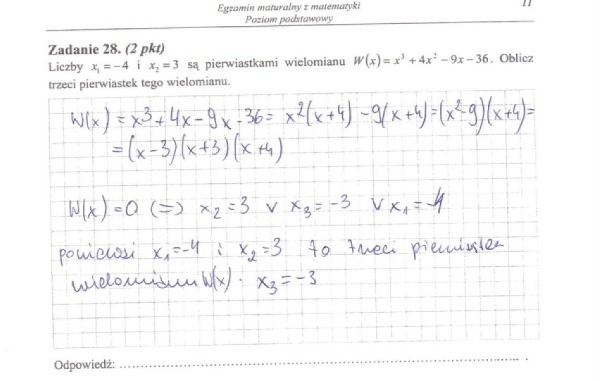 Matura z matematyki jest obowiązkowa po raz drugi....