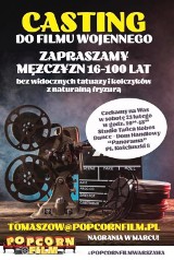 Casting do filmu wojennego w Tomaszowie Maz. Poszukiwani statyści w wieku 16 - 100 lat