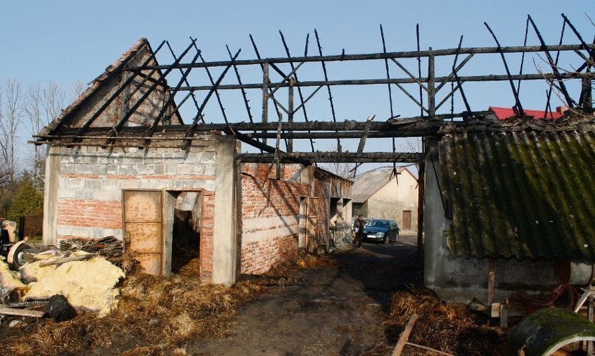 W największym z pożarów gospodarz stracił budynek...