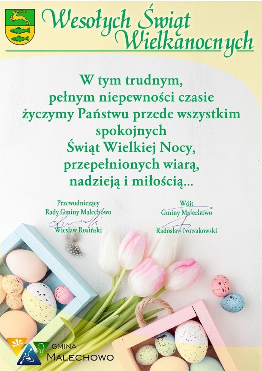 Najlepsze życzenia wielkanocne od włodarzy z powiatu sławieńskiego [ZDJĘCIA]