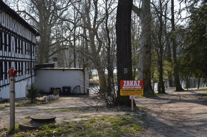 Park Książęcy w Żaganiu został zamknięty zarządzeniem burmistrza 