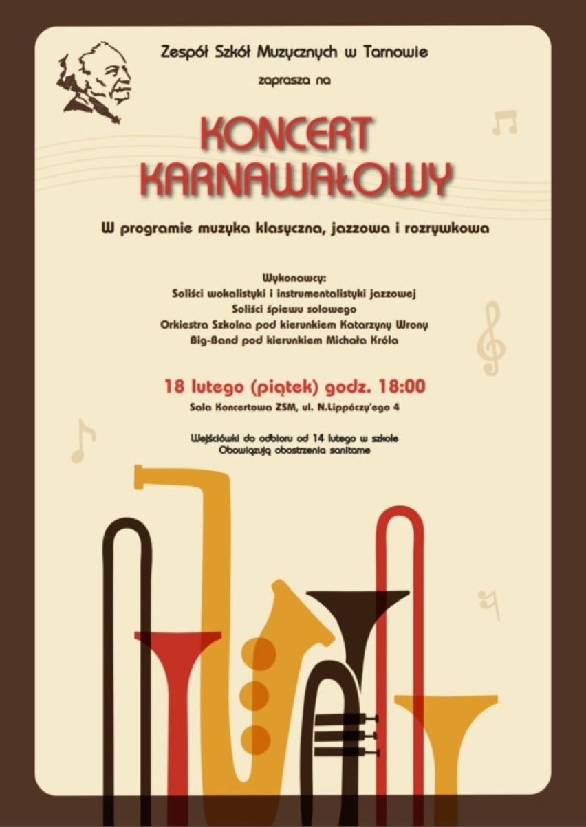 18 lutego w Zespole Szkół Muzycznych w Tarnowie odbędzie się...