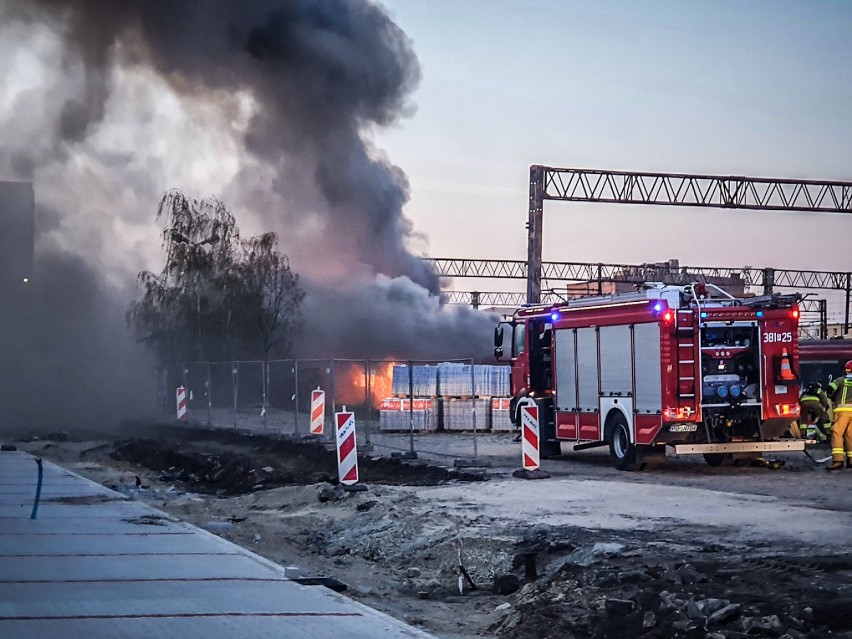 Pożar na Klińskiego w Lesznie