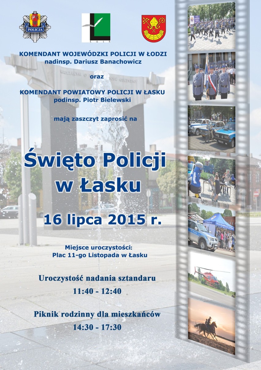 Wojewódzkie Święto Policji w Łasku