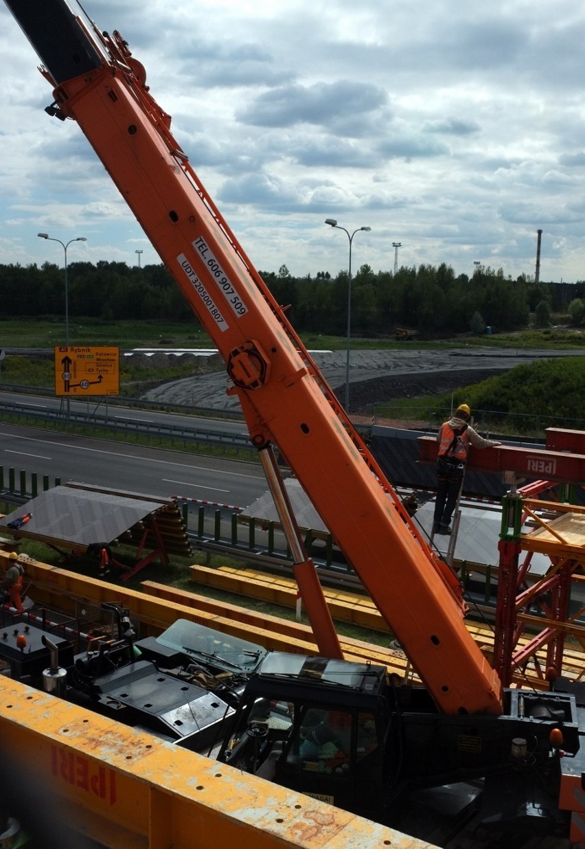 Budowa DTŚ - węzeł z autostradą A1