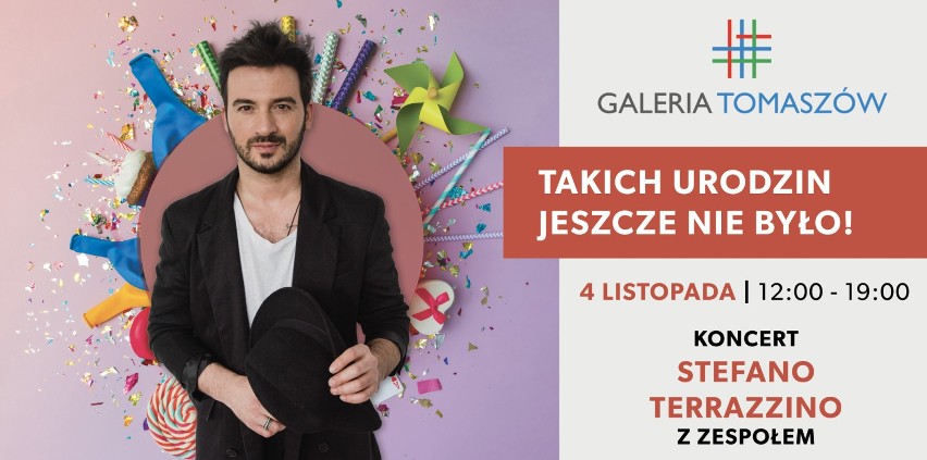 Urodziny Galerii Tomaszów: Wystąpi Stefano Terazzino, nie zabraknie atrakcji