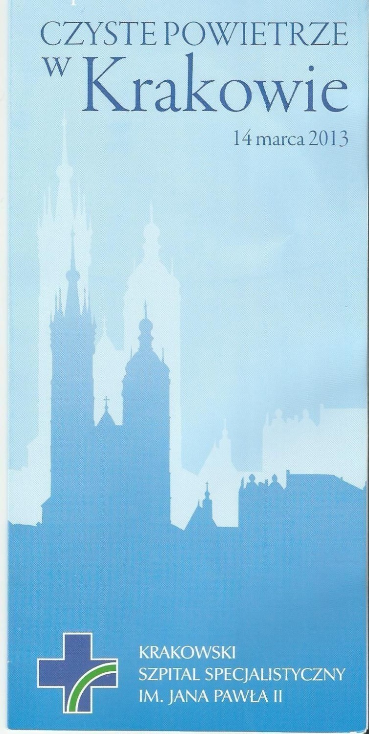 baner konferencji Czyste powietrze w Krakowie.