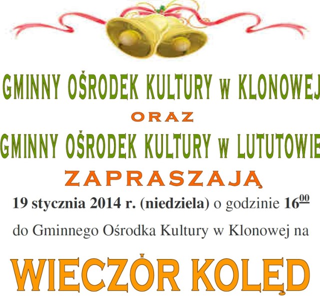 Wieczór kolęd w Klonowej