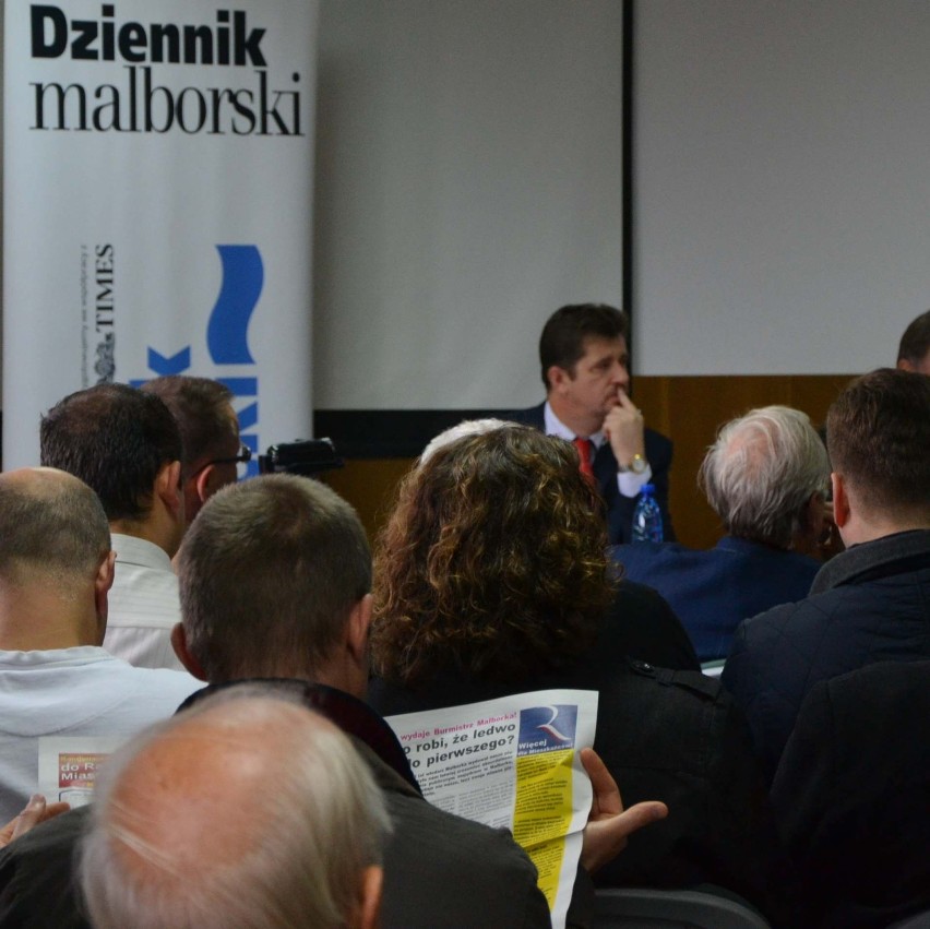 Debata przed wyborami burmistrza Malborka. Trzech kandydatów odpowiadało na pytania [FILMY]