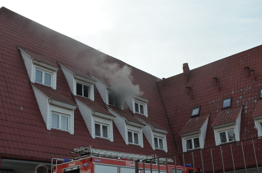 Pożar w hotelu Mazurek w Osjakowie [FOTO]