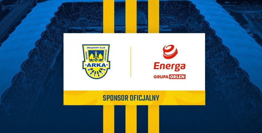 Arka Gdynia ma nowego i mocnego sponsora. Energa związała się z żółto-niebieskimi roczną umową