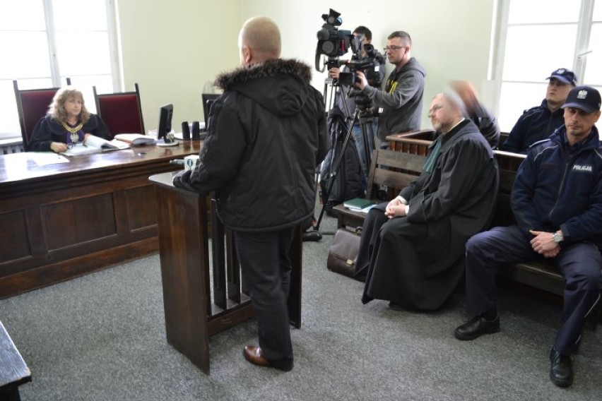 Rozprawa Leszka F. przed sądem w  Wejherowie