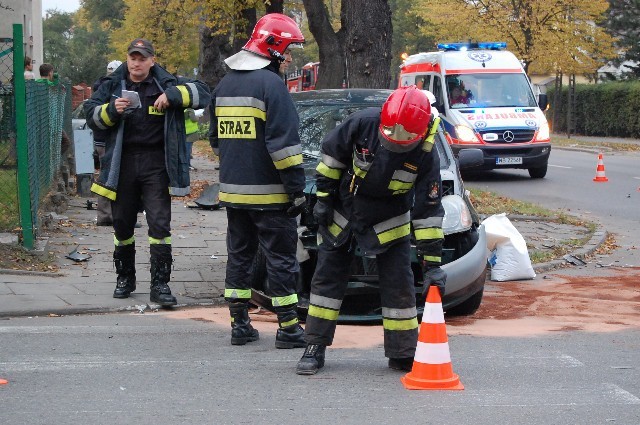 Tczew. Wypadek na Bałdowskiej - kobieta trafiła do szpitala