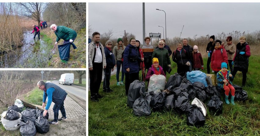 Akcja sprzątania wsi Łazieniec i okolicznych terenów...