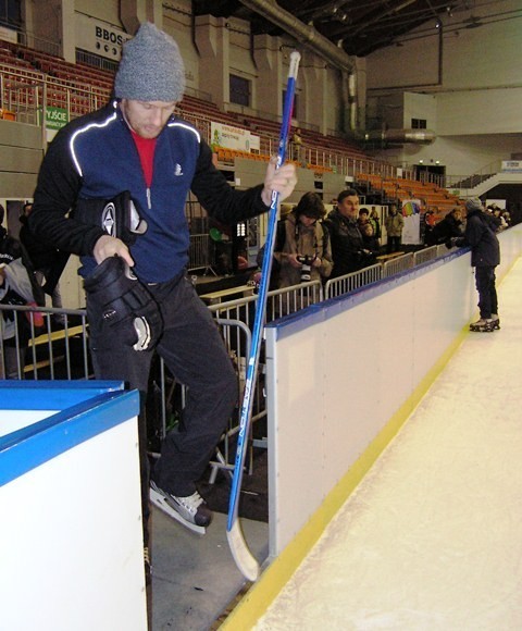 Mariusz Czerkawski w Bielsku na lodowisku [ZDJĘCIA]