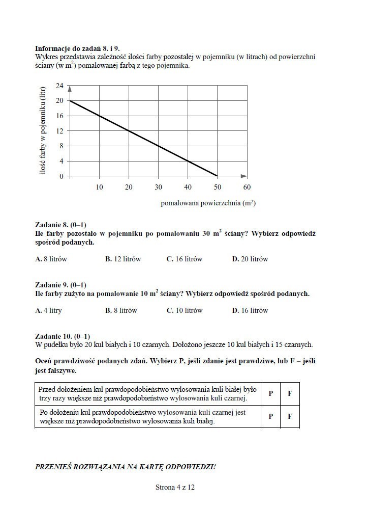 Egzamin gimnazjalny 2013. Test z matematyki i przyrody [ARKUSZE, PYTANIA, ODPOWIEDZI]