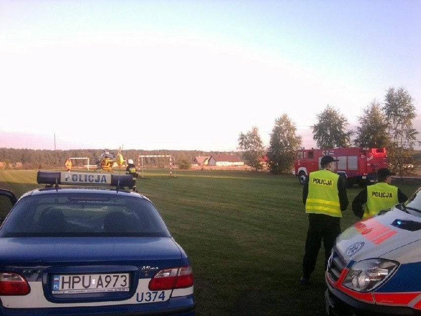 Do wypadku w Modliszewku został zadysponowany śmigłowiec LPR