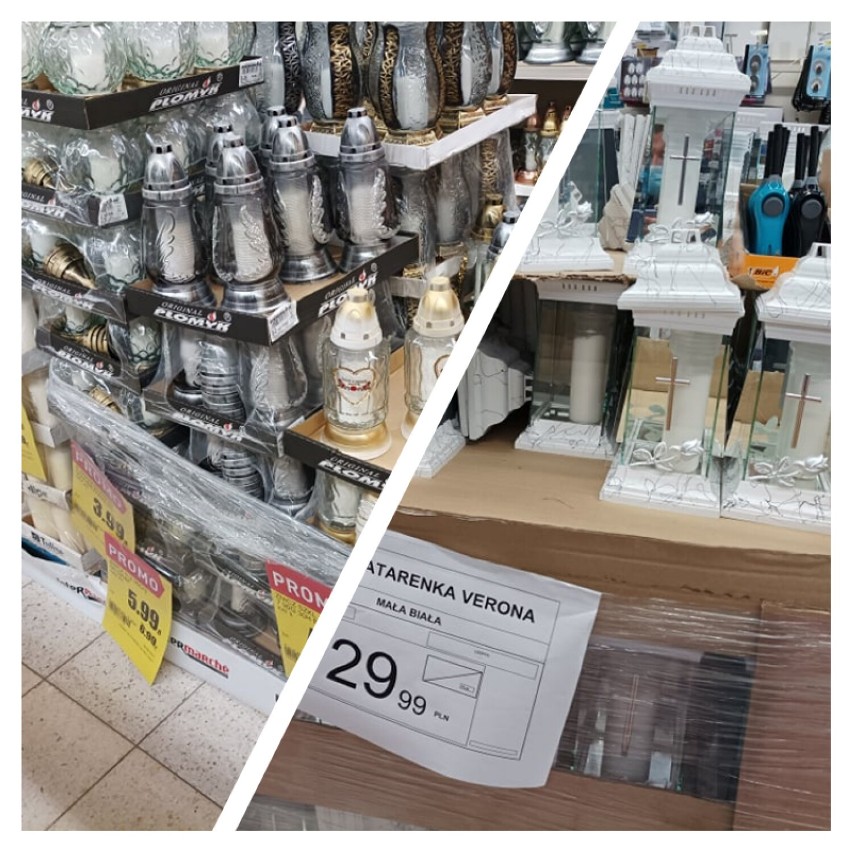 Wszystkich Świętych 2021. Znicze w sklepach w Oleśnicy. Ile kosztują w tym roku? Zobaczcie wzory i ceny 