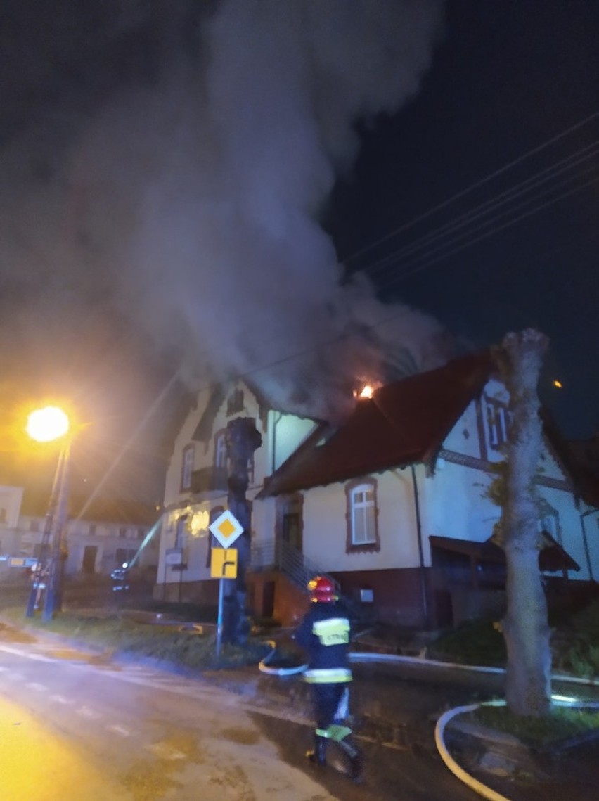 Pożar domu w Dzierzgoniu