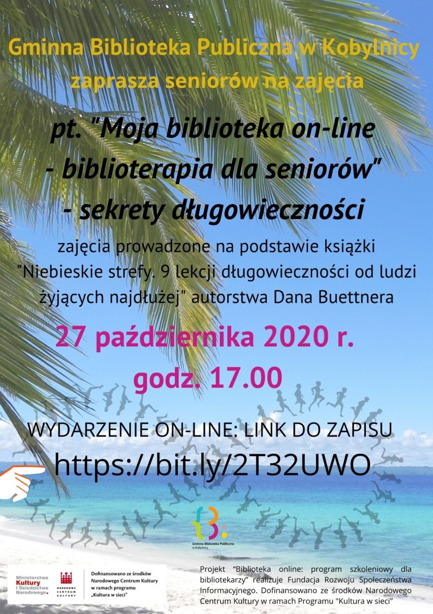 Gminna Biblioteka Publiczna w Kobylnicy zaprasza seniorów na...