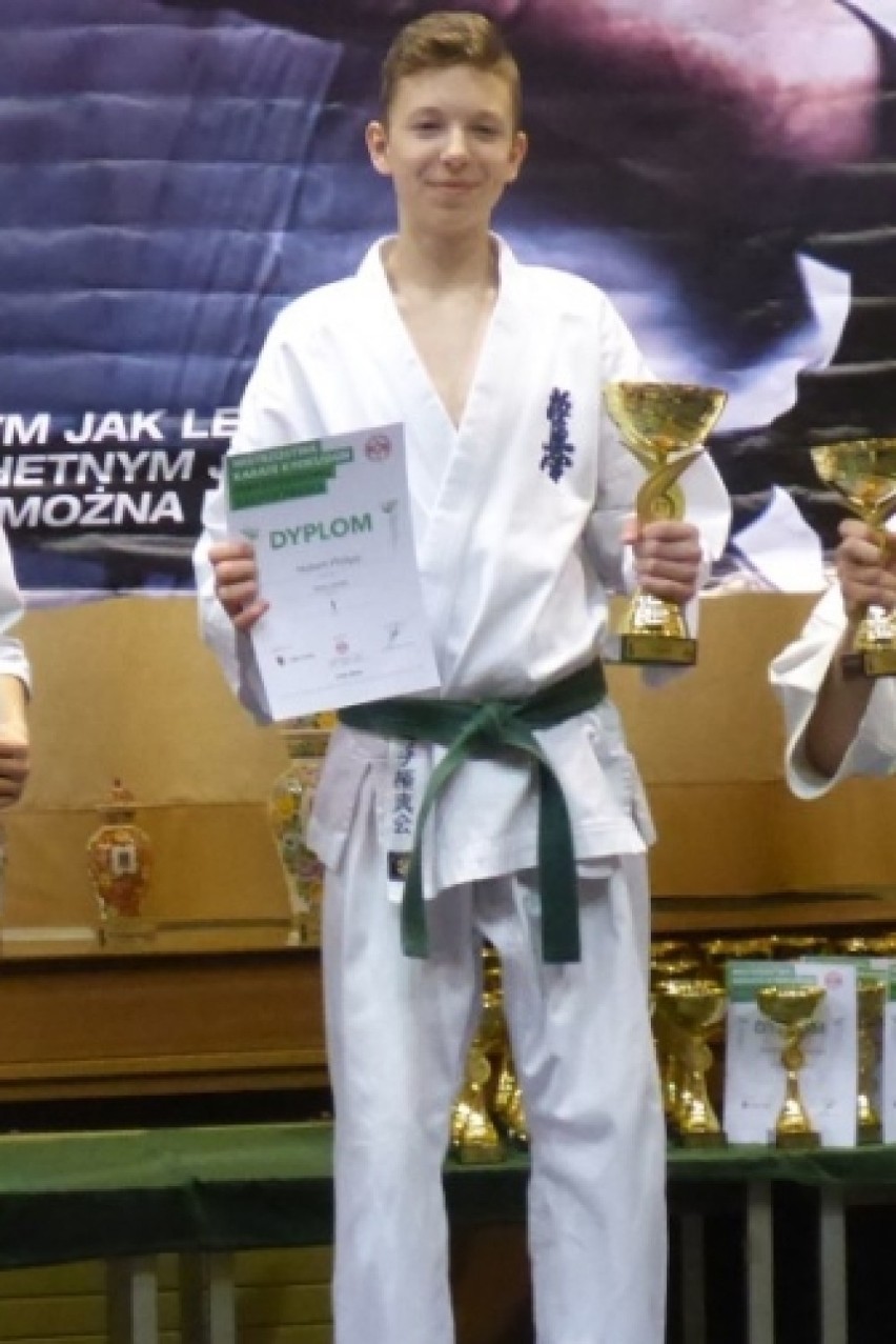 Złoty karateka z Malborka. Został podwójnym mistrzem Polski juniorów młodszych!
