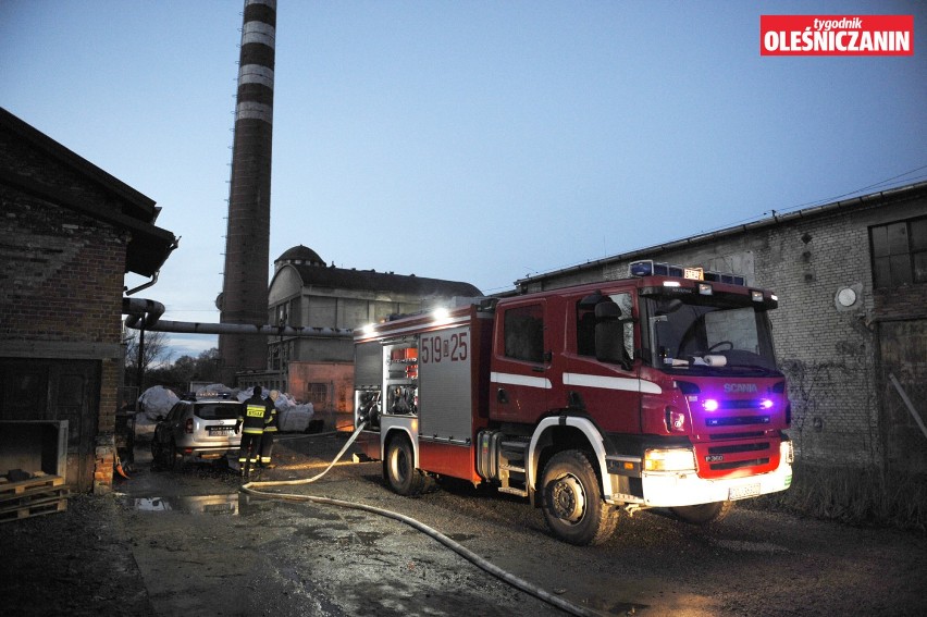 Pożar hali w ZNTK Oleśnica