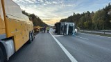 Wypadek ciężarówki na A4. Zablokowana jezdnia w kierunku Wrocławia