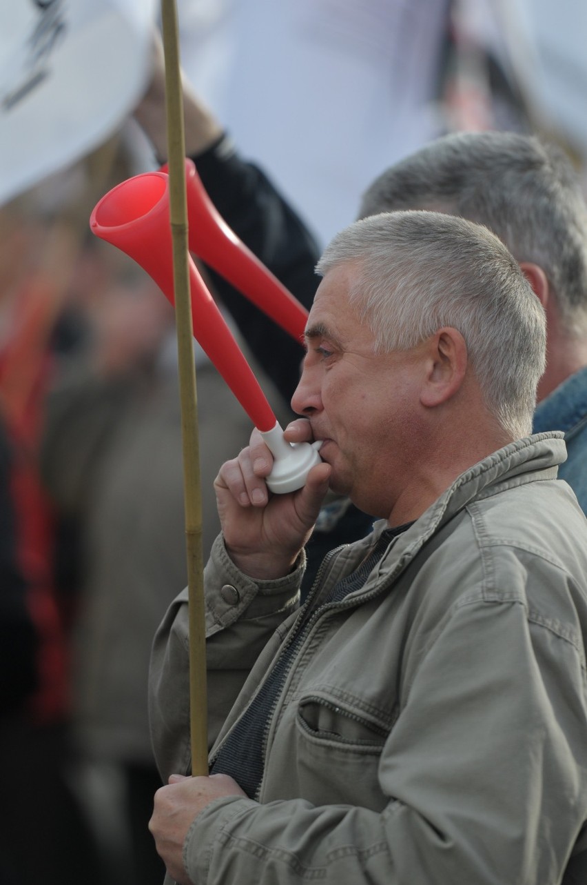 Protest górników ws. deputatów węglowych