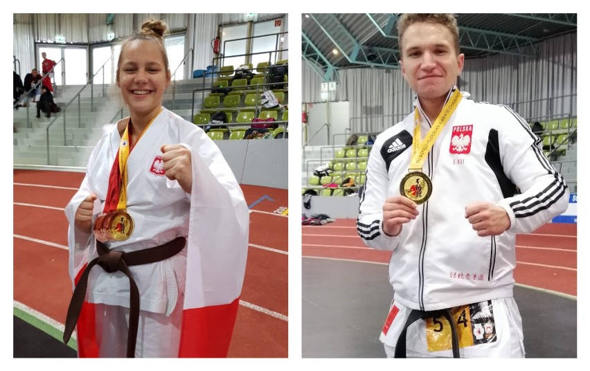 Paulina Wnukiewicz i Eryk Kot z WKKT Włocławek mistrzami świata w karate Fudokan