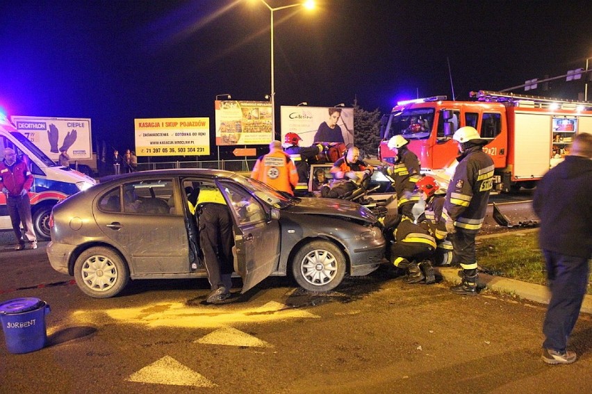 Wypadek na ulicy Wrocławskiej w Legnicy (ZDJĘCIA)