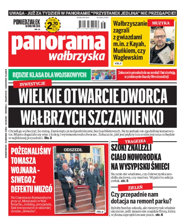 Panorama Wałbrzyska wydanie z 16 kwietnia 2018 r.