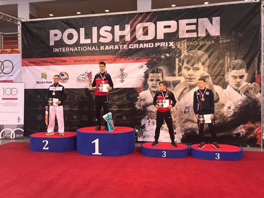 Trzy medale pleszewskich karateków na największym turnieju w Polsce